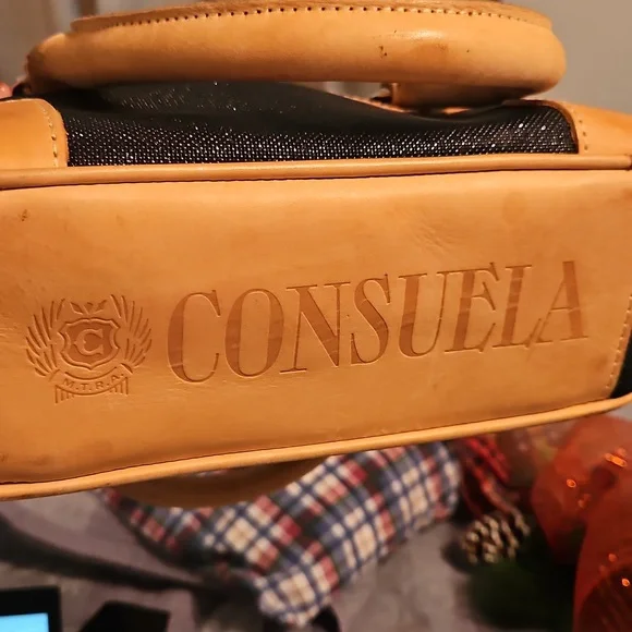 Consuela Black and Tan Tote Bag - Picture 5 of 7